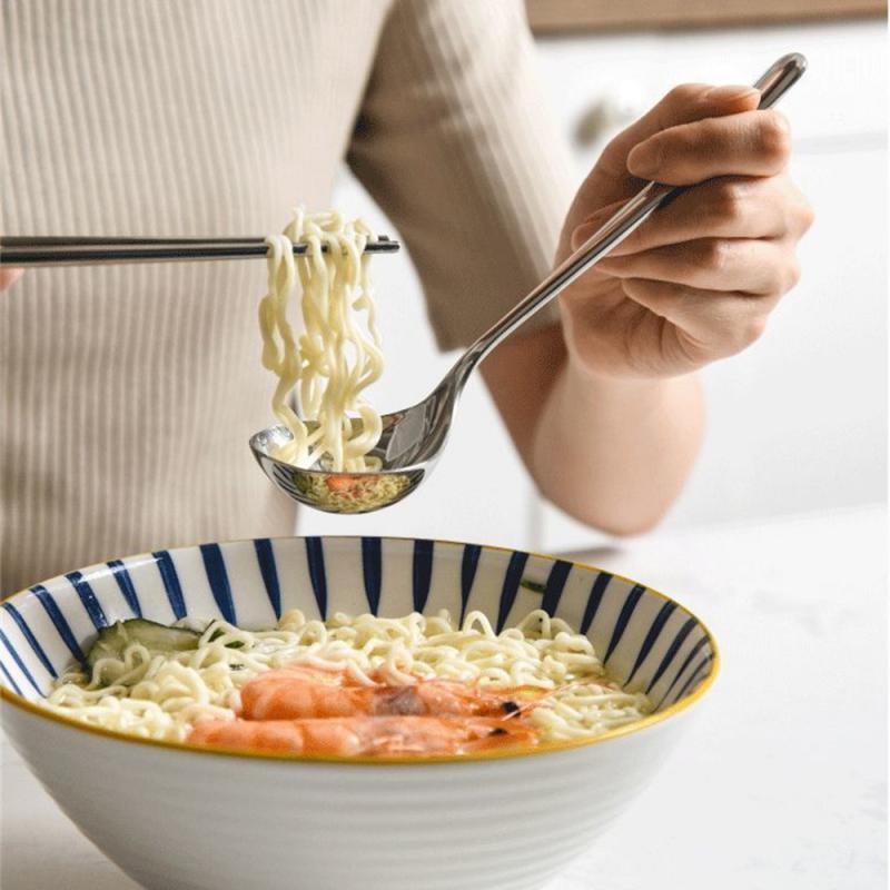 Round Spoon High Quality Stainless Steel Durable Deepen And Thicken Creativity Kitchen Bar Supplies Household Drinking Spoon