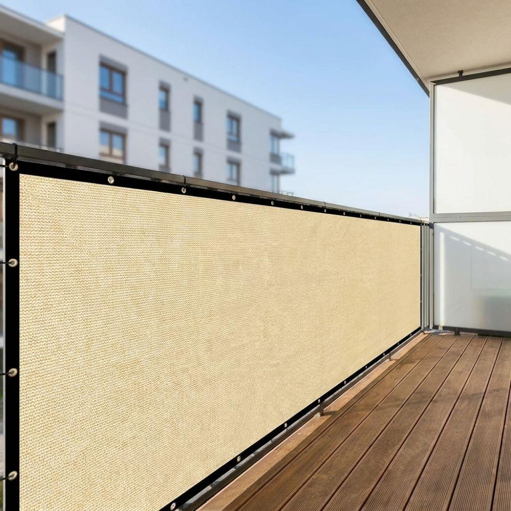 Thickened Balcony Fence Privacy Shade Screen Dust-proof Railing Shade Cloth Screen Wall Patio