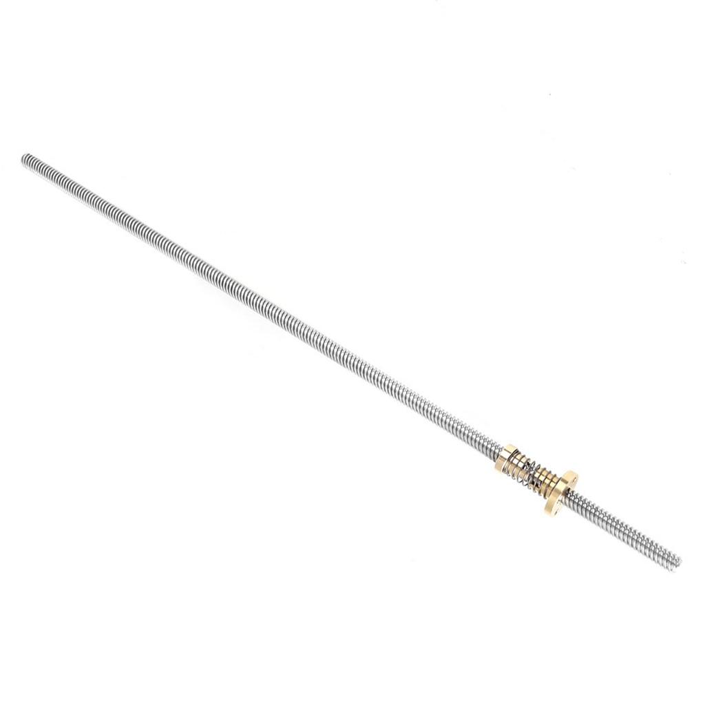 Винт с резьбой T8 с подпружиненной гайкой с защитой от люфта для 3D-принтера (400мм)