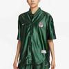 Nike Sportswear Solid Color Baseball Collar Short Sleeve Shirt Women Tops Spruce-Green FQ0700-323