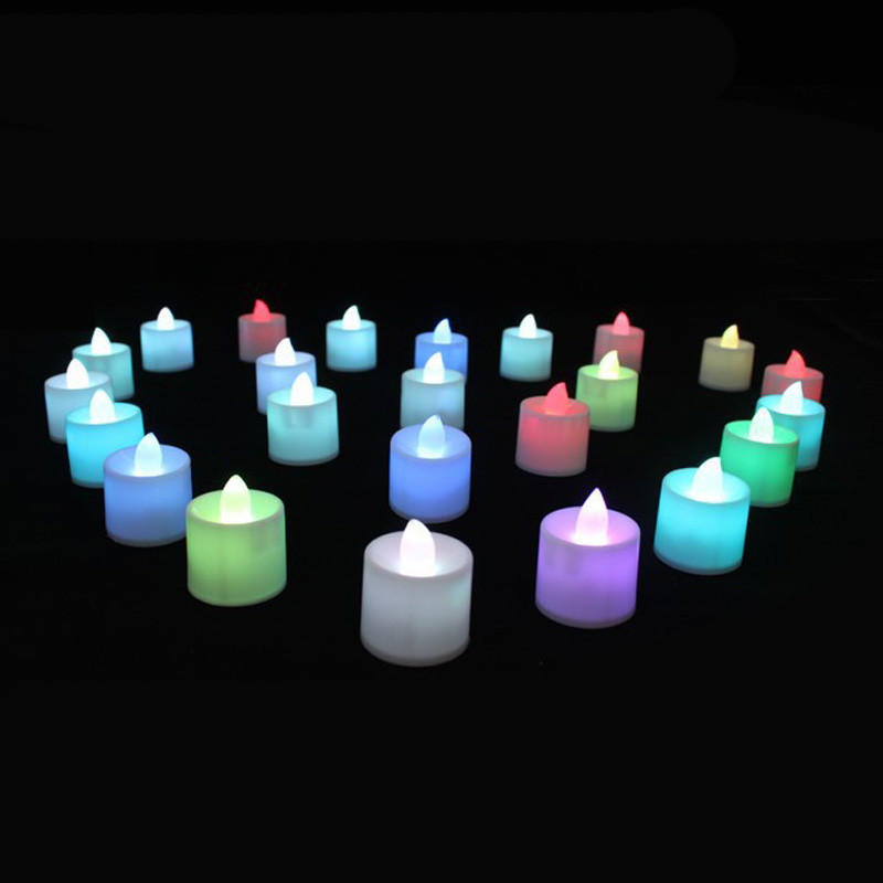 Mini Colorful Electronic Candle LED Light For Party Decorate CF