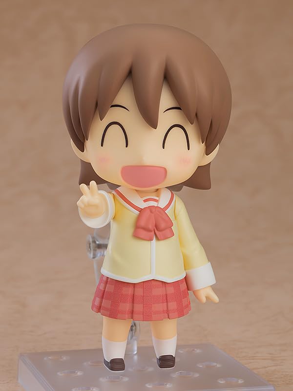 Nendoroid Nichijou Yuko Aioi Keiichi Arawa подвижная фигурка, окрашенная в пластик. Немасштабируемый
