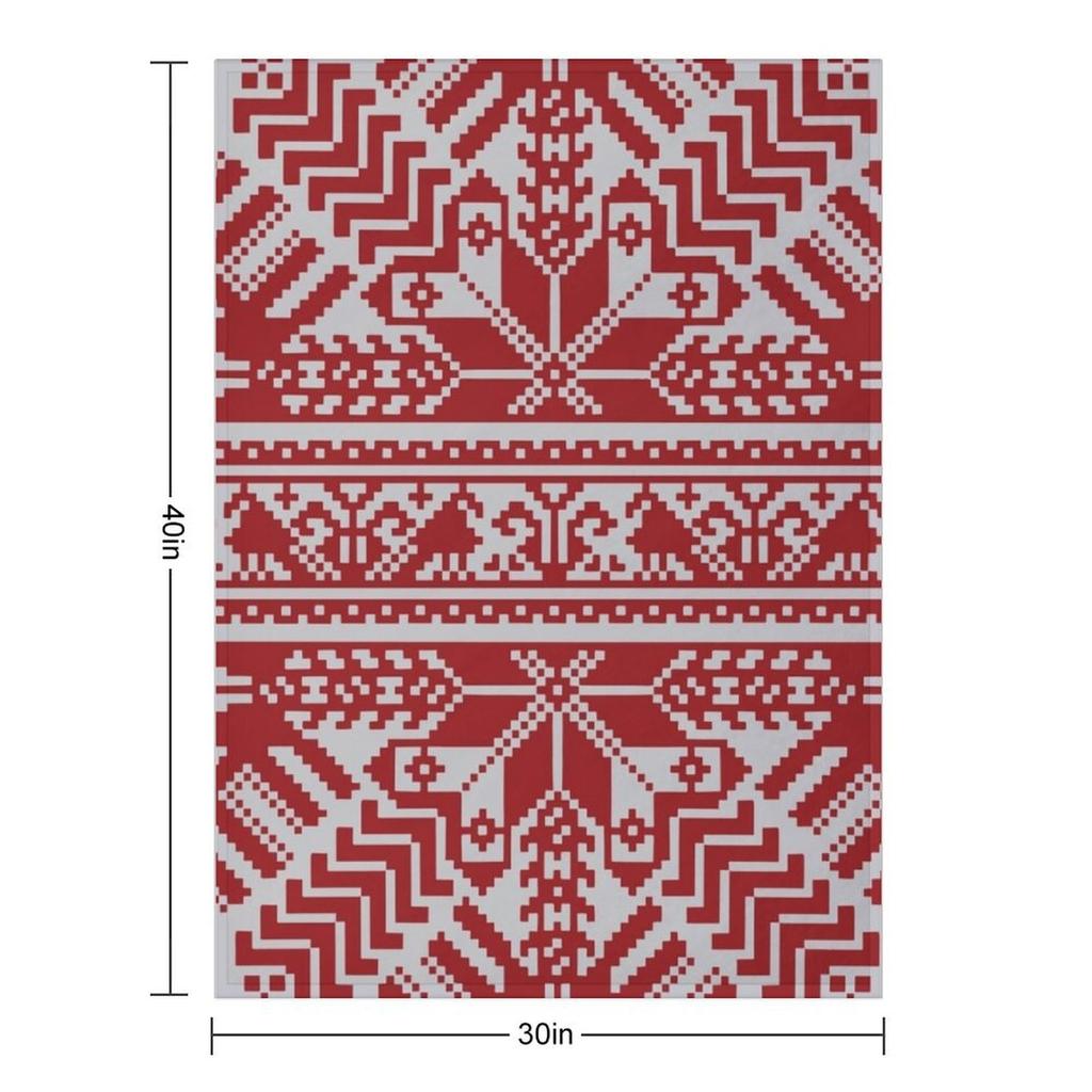 Baltic Traditional Ornament. Latvian Throw Blanket Decorative Beds Baby Picnic halloween Blankets