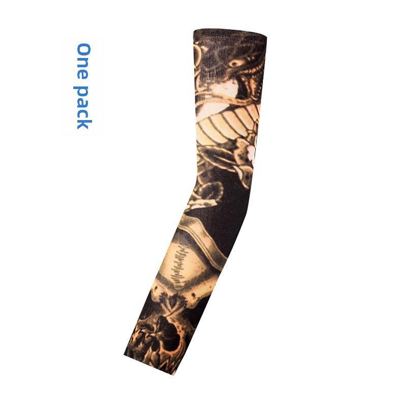 Унисекс бесшовный цветочный тату рукав на руку: Защита от солнца при езде на велосипеде и вождении