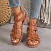 Fashion Luxury Women's Sandals Summer Elegant Woman Shoes with Low Heels Flats Casual Gladiator White Fish Toe Designer Sandals Flats