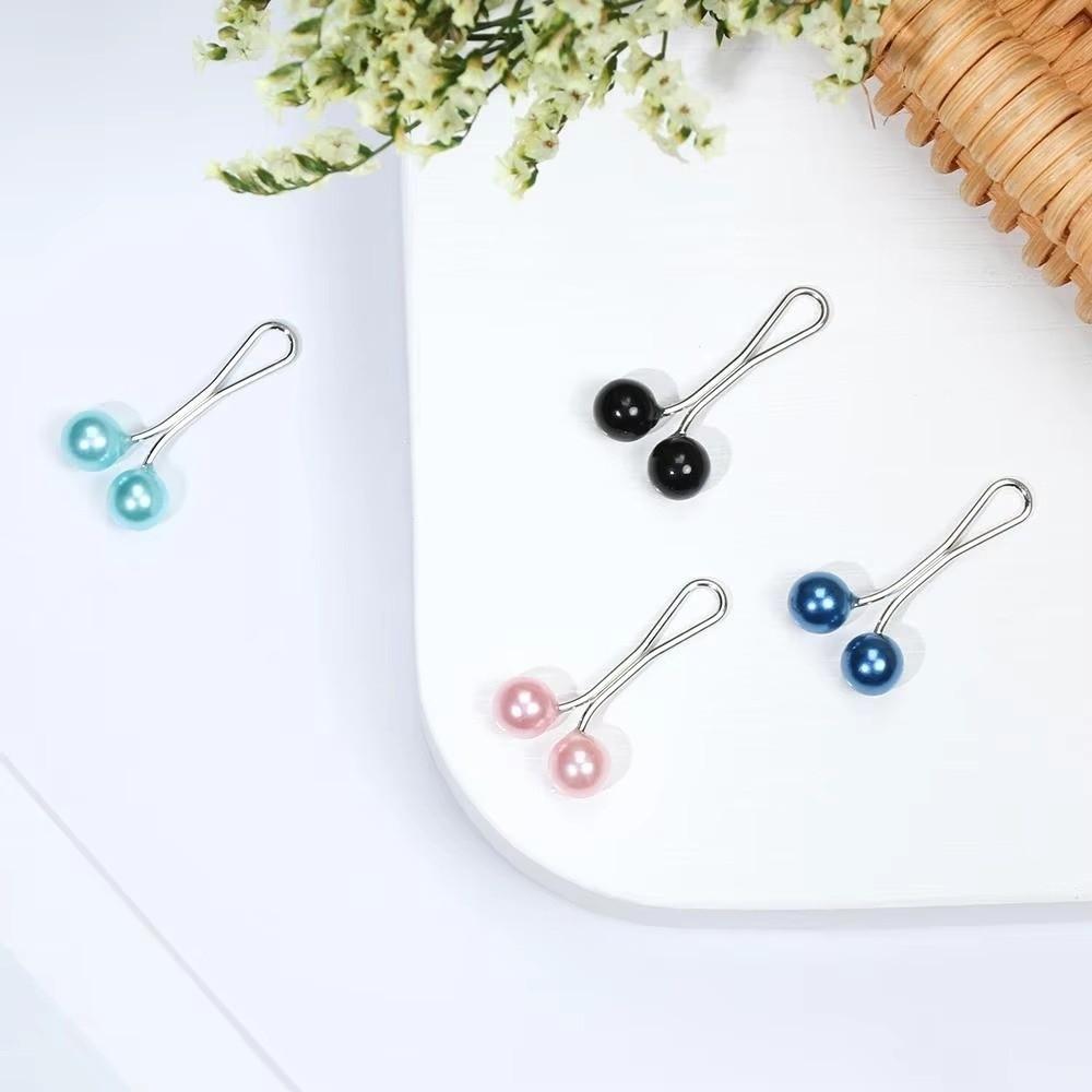 High Quality U-Shaped Pearl Brooch Fixed Straps Adjustable Collar Clip Scarf Pin Anti Slip DIY Sewing Brooches Dress Decoration