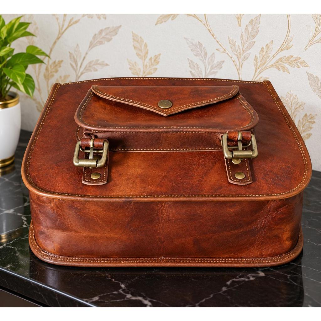 Совершенная сумка Leather Pouch Bags Седельная сумка из козьей кожи Side Motorcycle почти