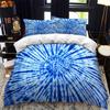 Color Tie Dyeing Double Bed Duvet Cover Set Queen Calico Twin Size Comforter Bedding Set Single Complete Set
