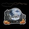 Creative Halloween Theme Spooky Ghost Paper Door Hanging Sign Front Door Porch Window Indoor Outdoor Party Scene Decor