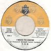 7inch Record T.O.K. / JAH VINCI - I Need To Know / No One To Blame Bu NONE Trinity 7 Recor 2008 Jamaica Reggae, Ska & Dub Used