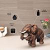 Brown Poly Resin 'Mother & Baby Elephant' 8 Inches - Set of 1 Showpiece Mother & Baby Elephant Figurine for Home Decor