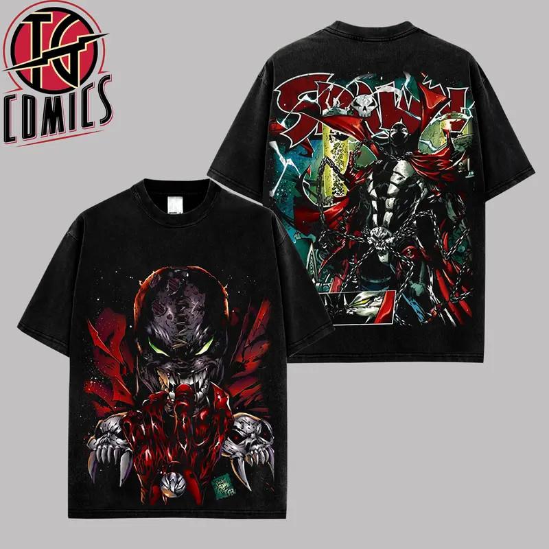 Vintage Spawn Comic Book Graphic Premium Washed Cotton T-Shirt (Made In US), Al