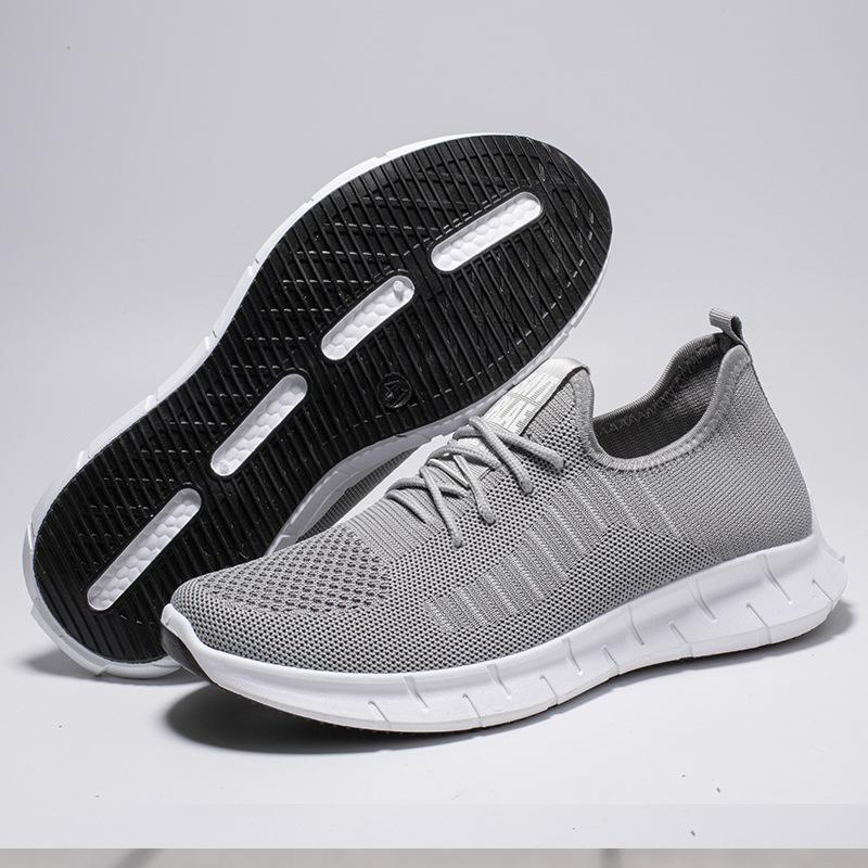 Спортивная обувь Модные дышащие кроссовки для бега на открытом воздухе Повседневные кроссовки с мягкой подошвой Низкие мужские туфли из хлопчатобумажной ткани