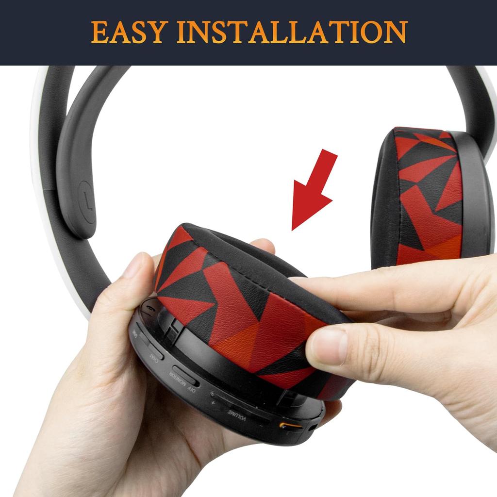 SOULWIT Cooling Gel Pads Ear Pads Ear Cushions for Sony PULSE 3D PlayStation 5 PS5 Wireless Headset Replacement Pads Cooling Ear Pads High Density