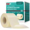 Hydrocolloid Roll for Wound Care, Cuttable Hydrocolloid Bandages, Waterproof & Flexible Wound Dressing Roll, Hydrocolloid Tape Roll, Ultra Absorbent, 