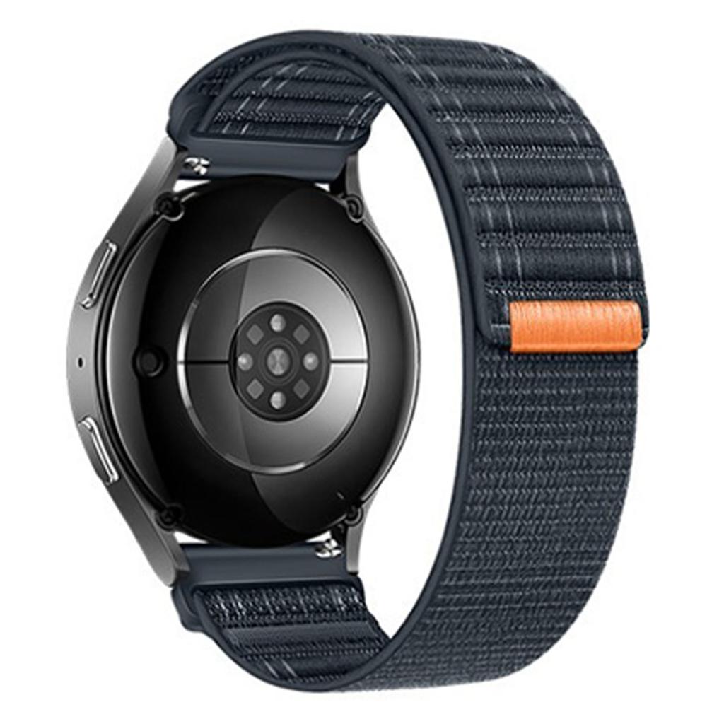 For Huawei Watch GT 6 46mm Nylon Watch Band 22mm Wave Pattern Magic Tape Closure Wrist Strap