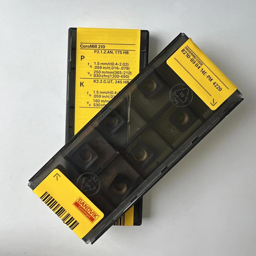 Original Sandvik / R210-090414E-PM 4220 /  CNC Lathe Carbide Blade 10 Pcs