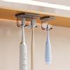 Подставка для электрических зубных щетокНастенная подставка для хранения зубных щеток для ванной комнаты без сверления отверстий Подвесная подставка для зубных щеток