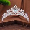 European Baroque Retro Rhinestone Luxurious Bride's Crown Headwear Wedding Dress  Princess Hair Crown  Dress Accessories