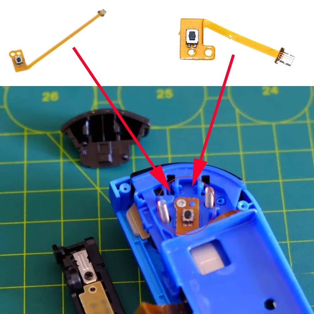 Запасные части Godrii совместимый с переключателем NS контроллер переключателя совместимый с Nintendo ZR ZL Key Button гибкий кабель 2 комплекта легко заменяемый Joy-Con