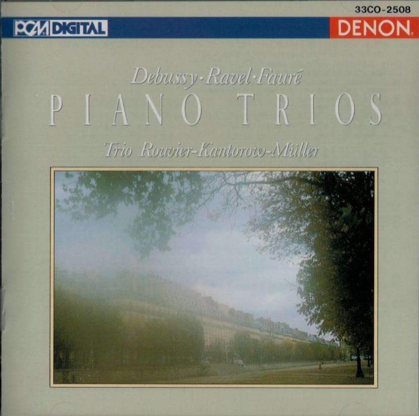 CD DEBUSSY, RAVEL, FORET; JACQUES ROUV - Modern French Piano Trios  33CO2508 Japan Classical Used