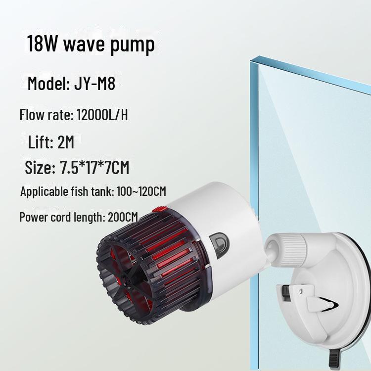 Бесшумный волновой насос Jingye для аквариума с магнитным всасыванием - устройство для циркуляции воды и отходов в аквариуме