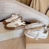 Casual Women's Shoes Color Matching Versatile Board Shoes 2025 Spring and Summer New Little White Shoes Women's Retro Cowhide Sports Shoes 