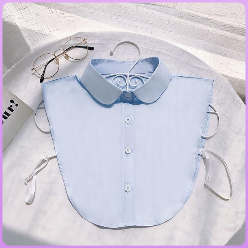2023 Shirt Fake Collar Lace Black White Shirt Detachable Collar Suit Men Female Shirt Lapel Top Summer Thin Cool Fake Collar