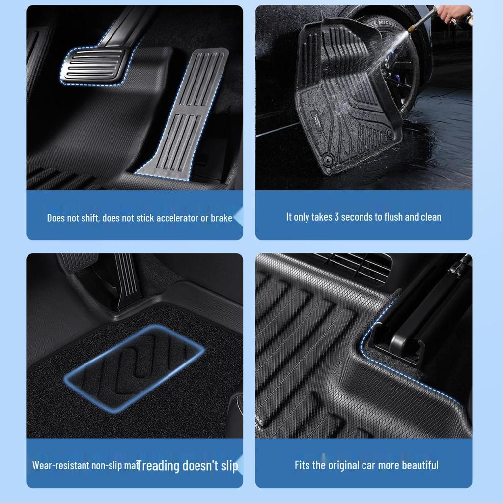 Премиальные ТПЭ коврики для Volkswagen Passat/PRO New Energy 2011-2026 - Полузакрытая конструкция