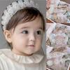 Мягкие эластичные подарочные аксессуары для девочек, повязка на голову с цветком, мягкая повязка на голову с бантом для новорожденного