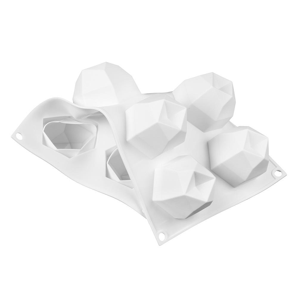 8 Recessed Gem Mousse Mould Multilateral Rubik's Cube Silicone Mould Chocolate Mould Baking Mould