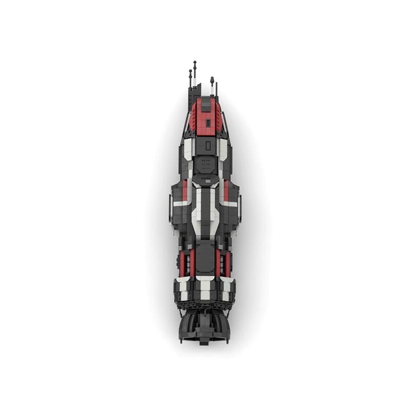 MOC Rocinante S4 Mid Scale The Expanse Corvette-Class Frigate Building Blocks Spaceship Airship Toys Modular Technology Model