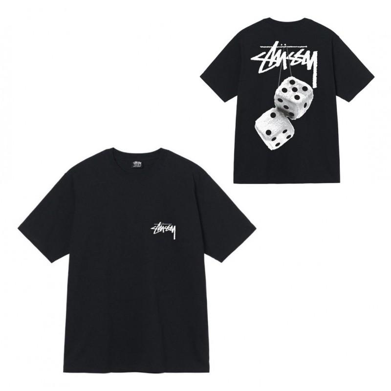 Mens Casual Short Sleeve Cotton T-Shirt With Letter Print Loose Fit Streetwear Style