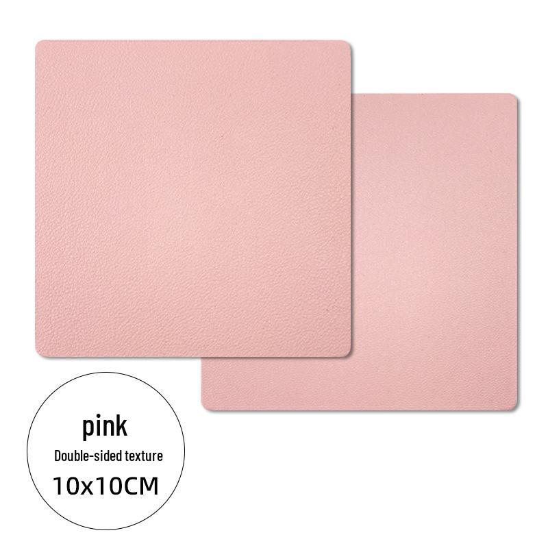Двусторонние водонепроницаемые нескользящие подставки Cross-Border из искусственной кожи - настраиваемые изоляционные прокладки с корпоративным логотипом