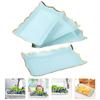 4 Pcs Paper Trays Disposable Cake Dessert Plates Square Lace Platters Cookie Fruit Party Serving Bowls Plates Trays Home Decor