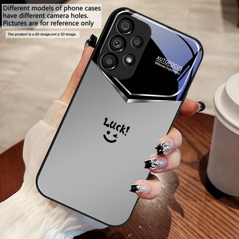 Светло-фиолетовое счастье Для Samsung S 25 S25 Edge S25Ultra S8 9 S10 20 U ltra S21 Pro S22 Plus S23 FE S24 Ultra Стеклянный чехол для телефона