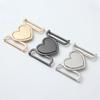 Heart-shaped Stable Metal Buckles 3cm/4cm Inner Diameter Zinc Alloy Buckle Clothing Coat Belt Buckle