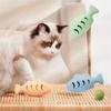 Игрушка-кормушка для кошек в форме рыбы, самостимулирующая, устойчивая к жеванию и молярам резиновая игрушка для кошек