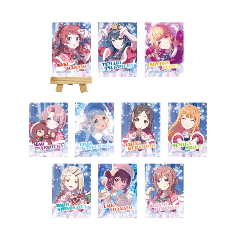 Gakuen Idolmaster 02 '24 Зимняя версия. Холст на подрамнике Мини Полный Набор (Коробка из 10 шт.)