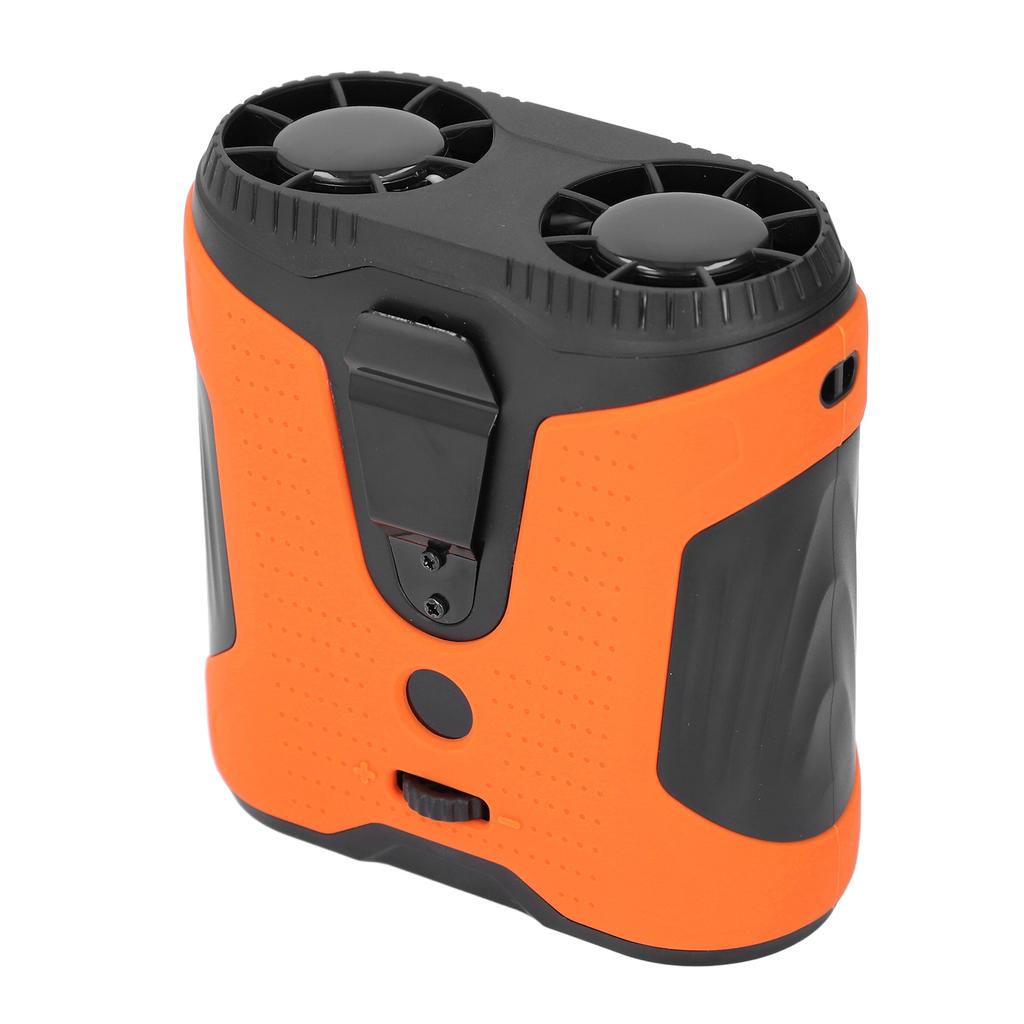 Поясной вентилятор, время работы 16 часов, аккумулятор 10000 мАч, ЖК-дисплей, носимый персональный вентилятор с зажимом, фонариком и