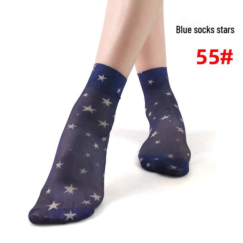 Короткие летние носки в женском стиле с различными милыми узорами