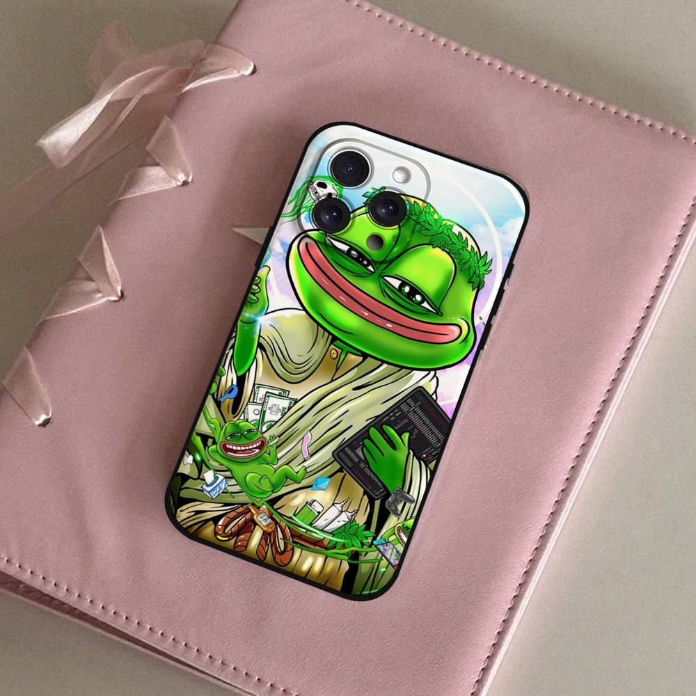 Грустная Лягушка P-Pepe Смешной Чехол Для Телефона Для IPhone 17 16 15 14 13 12 11 PRO MAX PLUS Mini TPU Мягкий К Коже Чехол