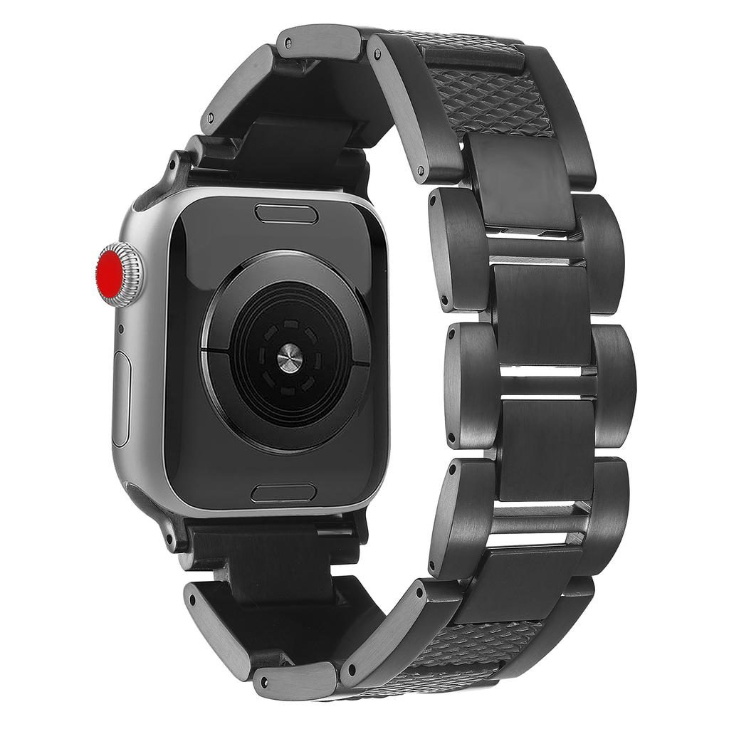 3-Bead Watch Strap for Apple Watch Series 10 9 8 7 SE 6 5 4 3 2 1 42mm 41mm 40mm 38mm Stainless Steel Wrist Band