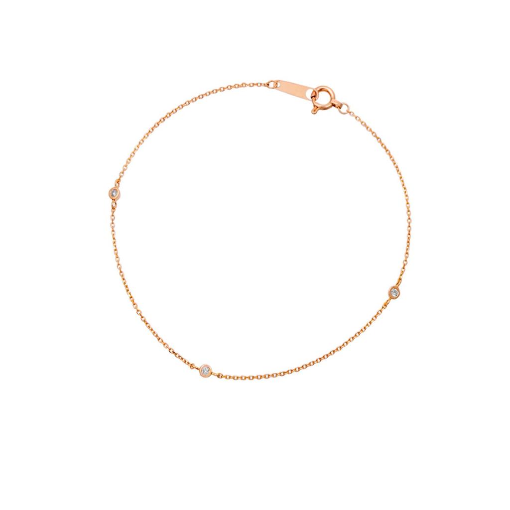 Yondo K10 Pink Gold Bracelet Diamond 151416133103 Canal4℃ (Canal Sea) (PG)