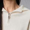 Paro Women's 2025 A/W 100% Cashmere Half-Zip Hooded Sweater