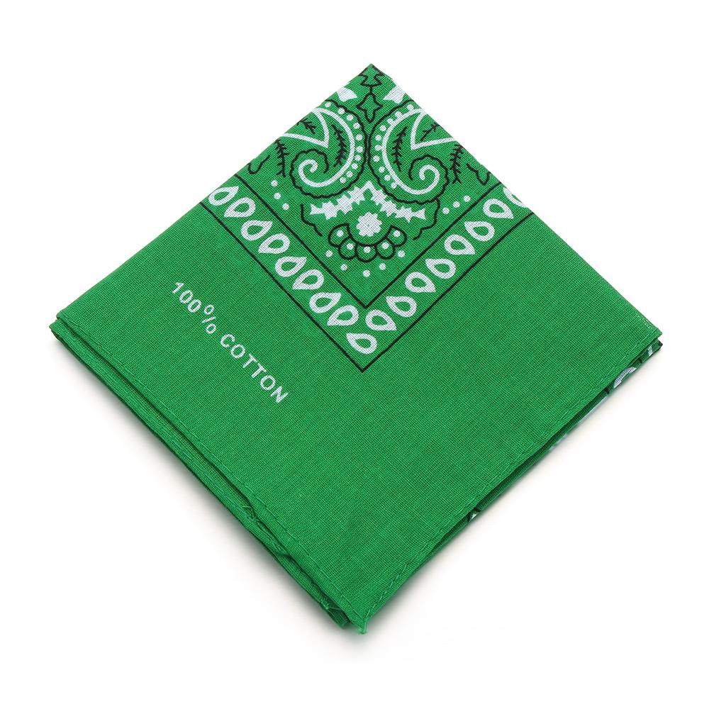 Головной убор Носовой платок 100% Хлопок Повязка для волос Пейсли Бандана Принтованные Квадратные Шарфы Напульсник