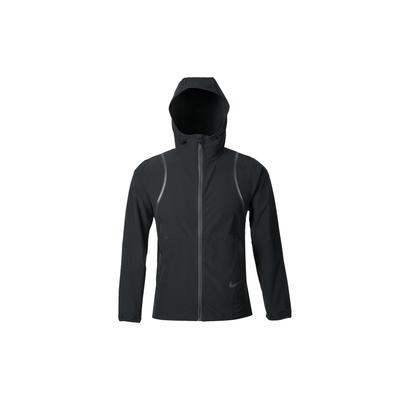 Однотонная повседневная спортивная тканая куртка с капюшоном для бега, мужские куртки черного цвета FZ4771-010