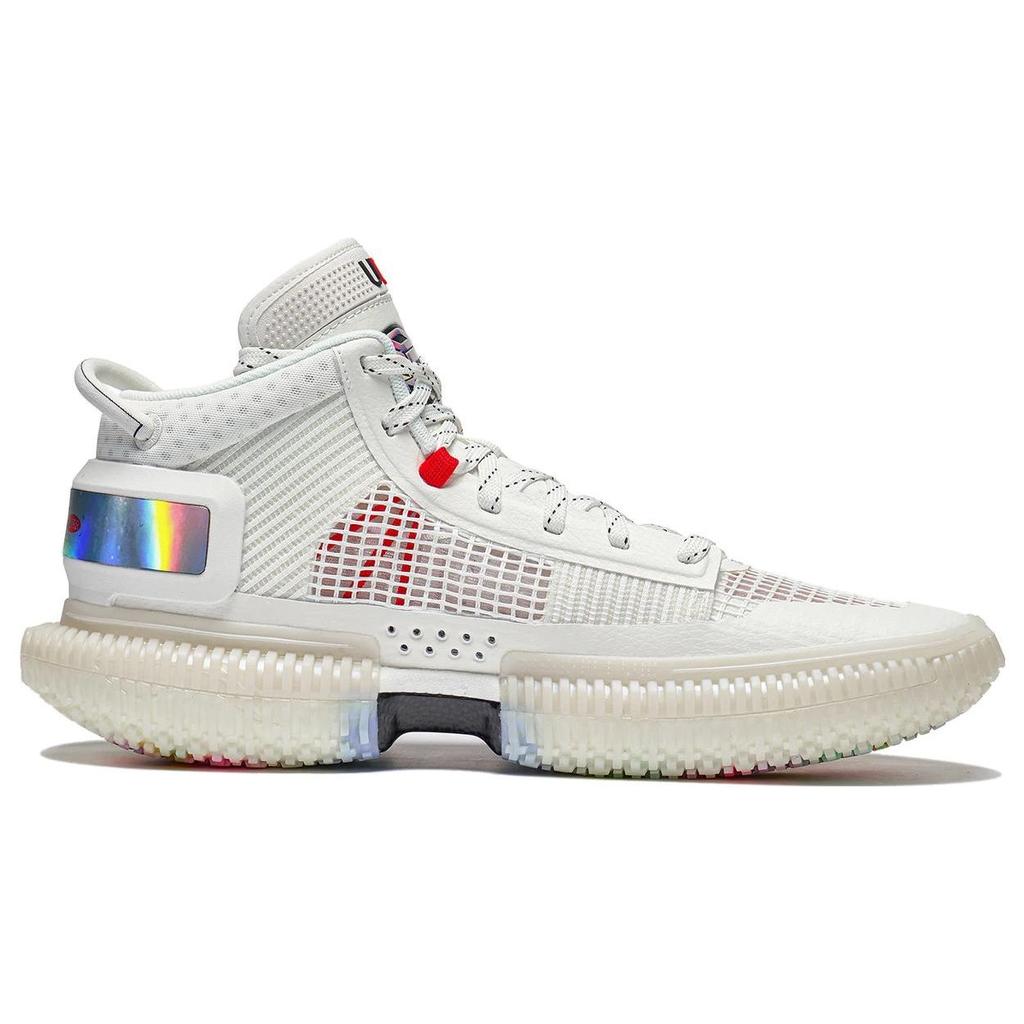 Баскетбольные кроссовки Li Ning Anti-Five 3 Ultra Non-Slip, износостойкие, среднего размера, мужские кроссовки, белые, ABFS011-2