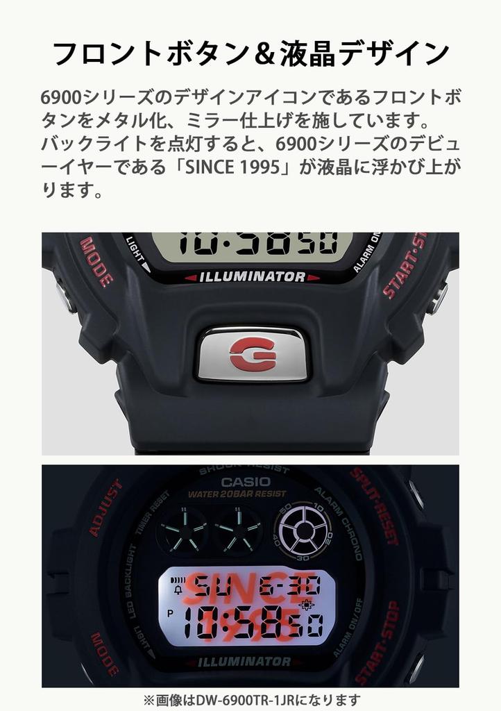 Casio G-Shock DW-6900 Модели к 30-летию DW-6900TR-1JR Мужские часы, Черные (Официальный японский продукт)