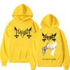 Худи с принтом Death Black Metal Mayhem Женское Винтажное Повседневное С капюшоном Спортивный костюм Мужская мода Готический Рок Оверсайз